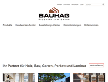 Tablet Screenshot of bauhag.ch